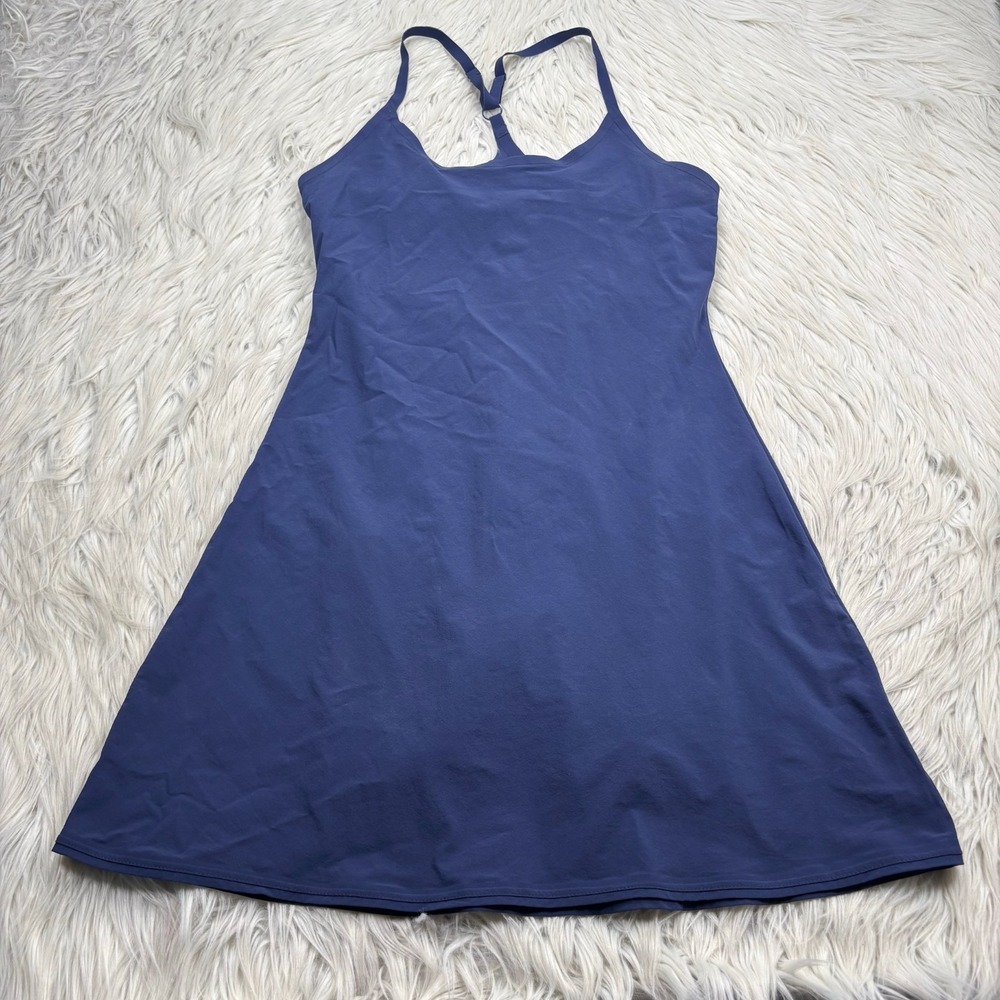 Outdoor Voices Women's XS Navy The Exercise Dress Short Liner Pockets Tenniscore